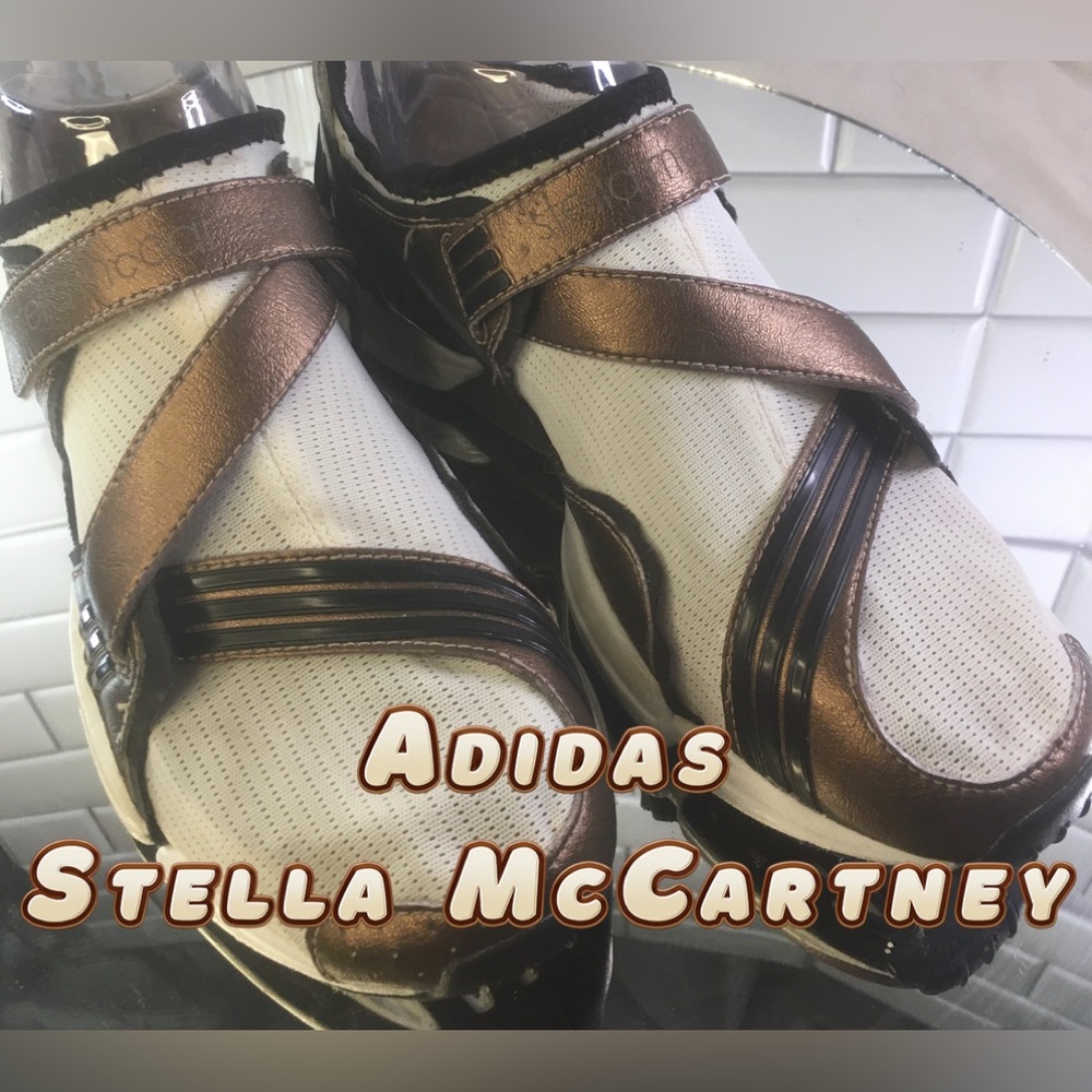 Adidas Stella McCartney Kaitara Adiprene White Bronze Sneakers Shoes Womens 5.5